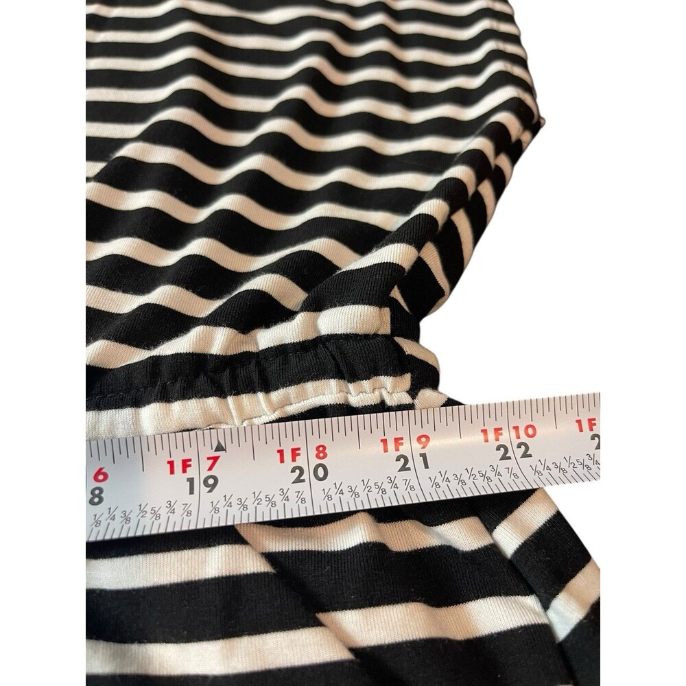 Torrid Stripe Jersey Knit Cross Back Short Sleeve Drawstring Waist 4x Dress - Picture 12 of 14